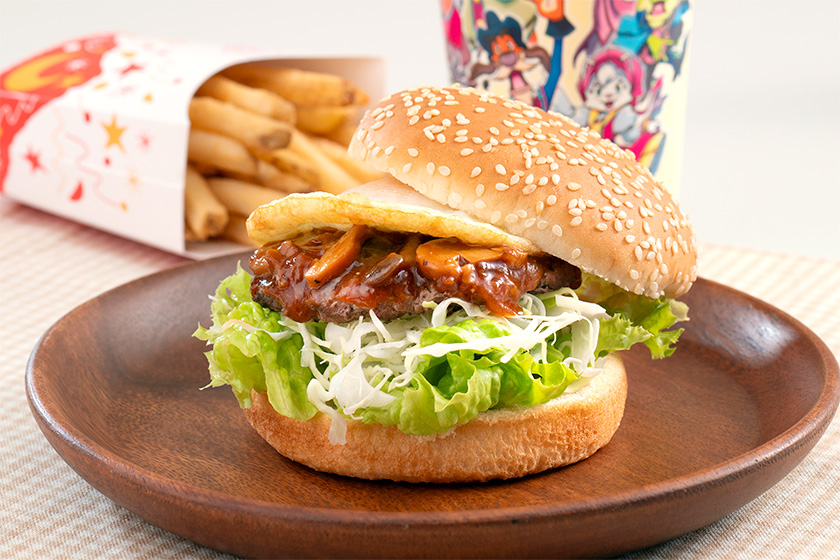 きのこデミ玉バーガー