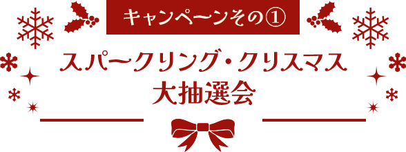 キャンペーンその① スパークリング・クリスマス大抽選会